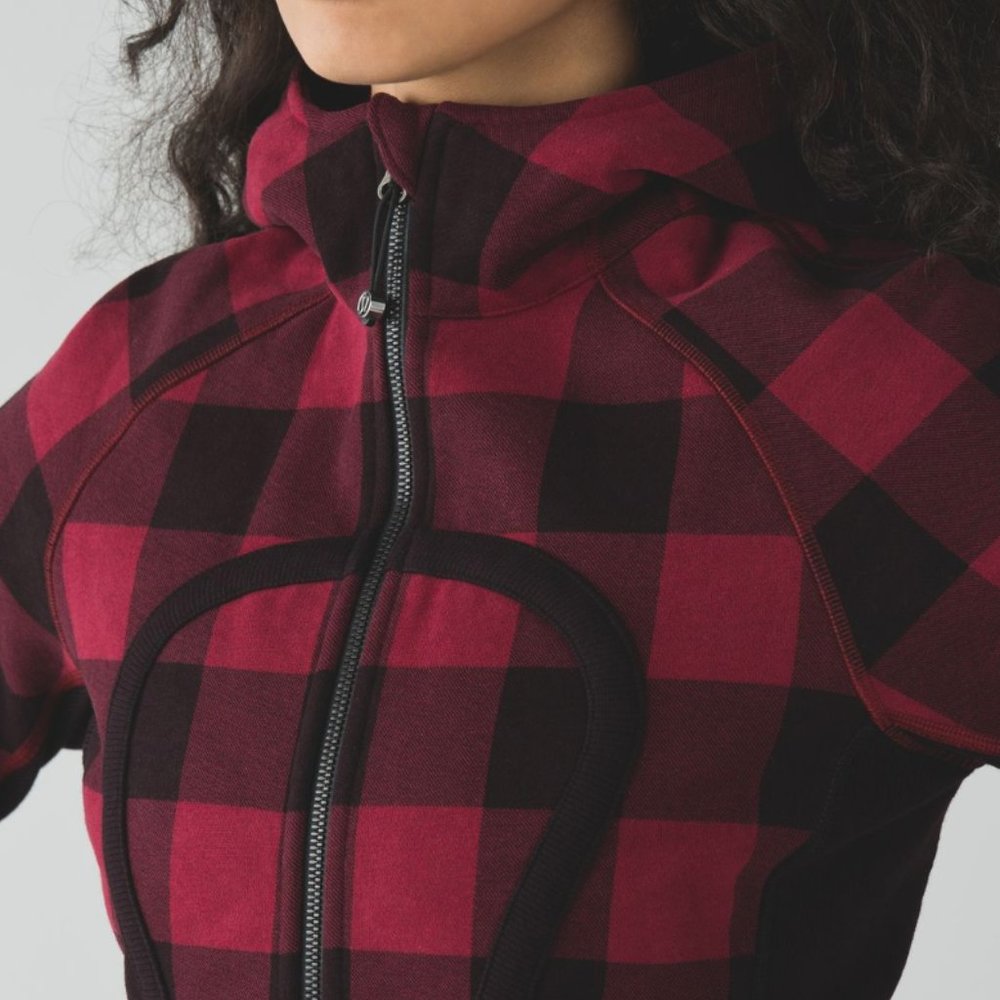 RARE EUC Lululemon Scuba Hoodie II in Buffalo Plaid Mini Camp Check size 6 - Picture 14 of 14